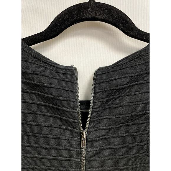 PARKER Lois Knit Flouncy Sweater Mini Dress Bell Sleeve LBD Black Size S $398 - Picture 5 of 12